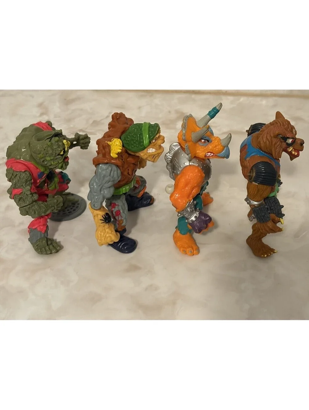 Vintage 1988 1991 TMNT Teenage Mutant Ninja Turtles Villains Lot Of 9 Toys